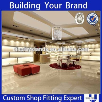 Tailored made decoration for shoes shop counter design