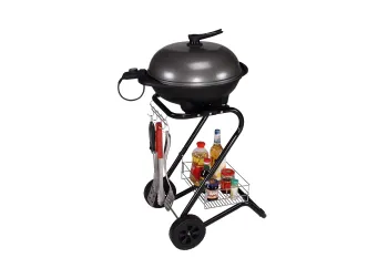 Portable Electric BBQ Grill Smokeless Standing BBQ with Trolley (WSH-EG03)