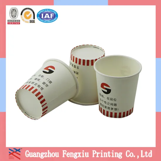 China Manufacturer 7OZ Custom Design Disposable Paper Tea Cup