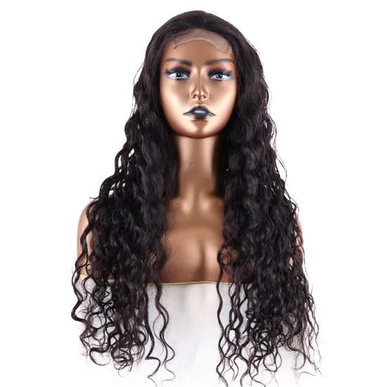 Long 4x4 13x4 Frontal Indian Half Bone Straight Lace HD Color Water Wave Short Curly Human Hair Wigs Wholesale