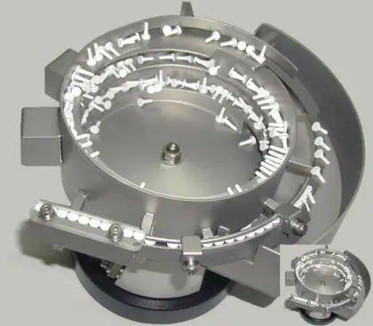 vibration feeder bowl for microelectronics