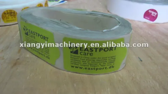 label sticking machine