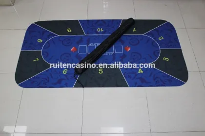 Rubber Poker Table Mat POKER LAYOUT POKER FELT