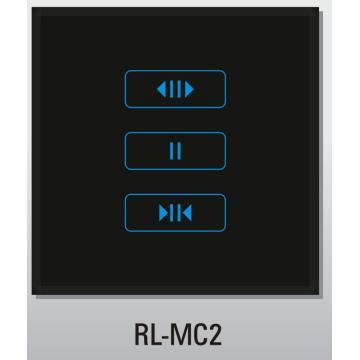 Motorized curtain, touch switch, tempered glass panel