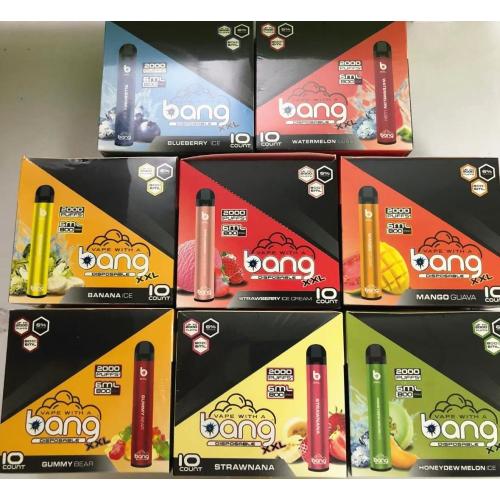 Dispositivo descartável Bang XXL 2000 Bubblegum Ice Sabor