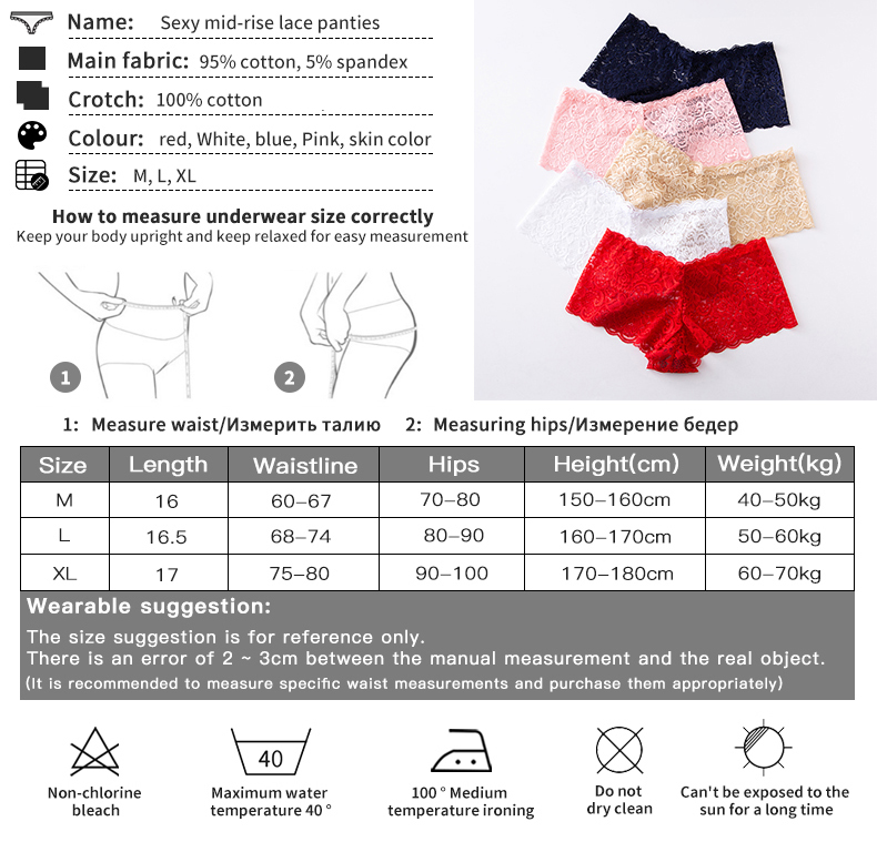 3pcs Women Underwear Lingerie Sexy Lace Transparent Panties Tempting Pretty Briefs High Quality Low Waist Women's Underpants
