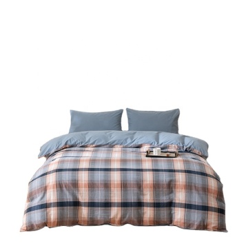 Washed Cotton King Queen Sheets 4 Piece Duvet Bedding Set