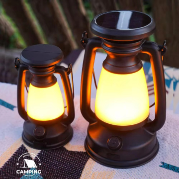 USB Rechargeable Camping Lantern: Portable Hanging Tent Light with Solar Charging and Stepless Dimming