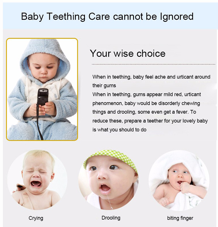 Corn Shape Nontoxic Foodgrade Silicone Baby Teether, High Quality