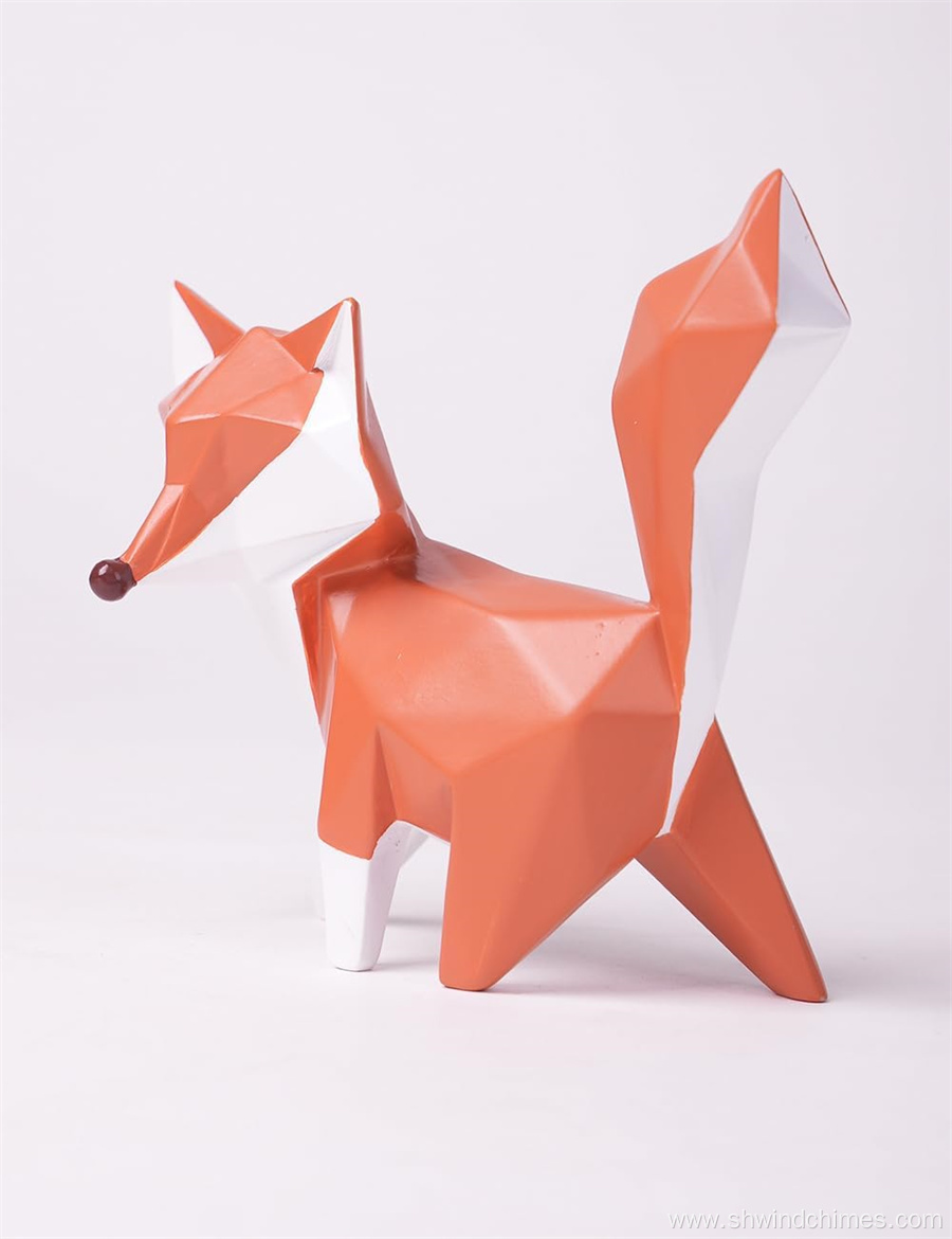 Modern Fox Figurine Statue Gift and Home Decor Sculpture