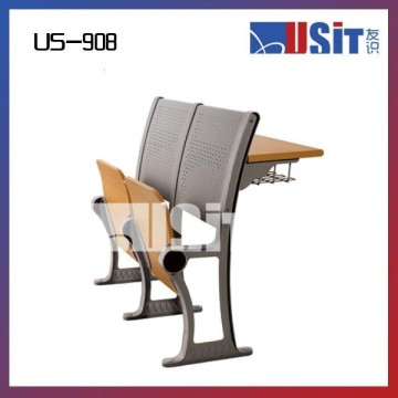 US908 lecture hall attached school desks and chair
