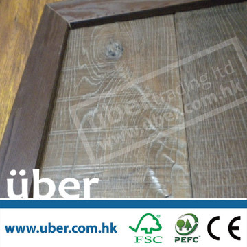 White rustic Oak wood parquet, wide plank Engineered Wood Flooring