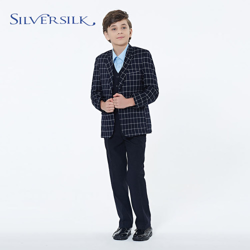 Custom Brand Plaid Casual Classic Boys Suits Blazers