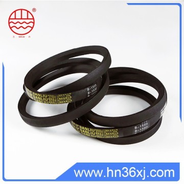 Round shape less noise flat rubber belt for pulley