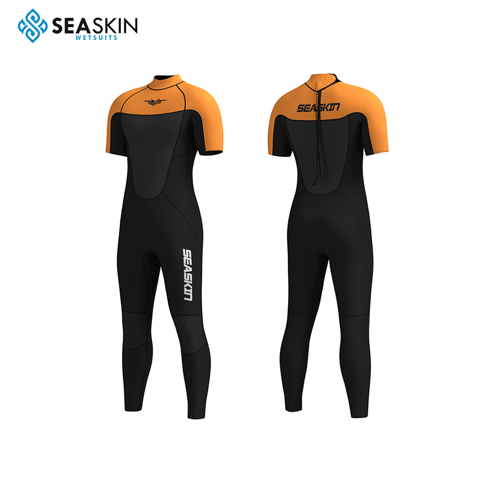 Seaskin 3mm neoprene एक टुकड़ा तैराकी स्नोर्कलिंग डाइविंग सूट पुरुषों sl wetsuit