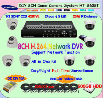 8CH CCTV Camera and DVR Systems HT-8608T