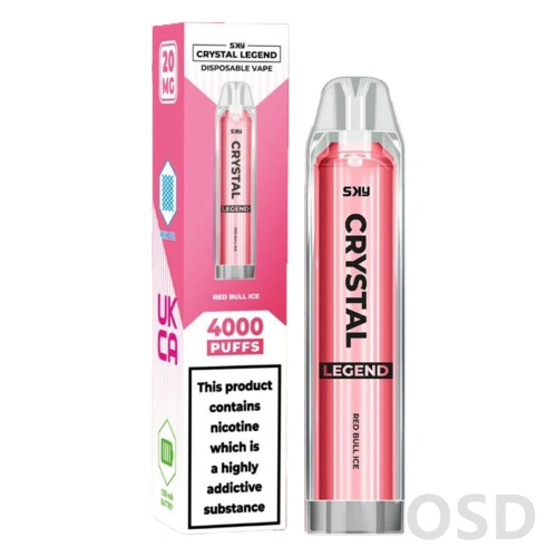 Sky Crystal Legend 4000 Vissable Vapes Pent Pen Kaihanga Hainamana
