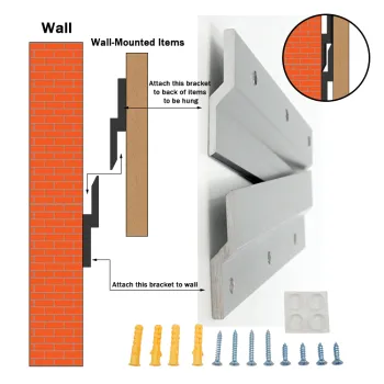 LENAW ALUMINIUM Modular Wall Mount Fixing System for Mirror and Picture Hanging