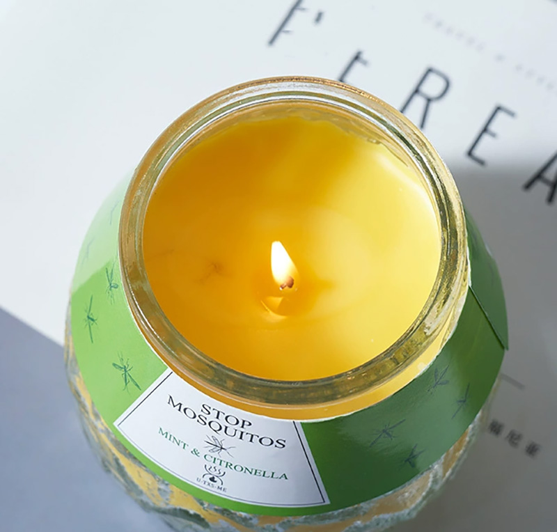 Вонкавыя свечкі Citronella вялікага памеру для выкарыстання ў садзе