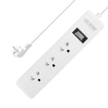 Thailand Power Strips: Customized 3 Outlet White Extension Sockets Wholesale