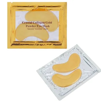 OEM Private Label Anti-Wrinkle Eye Patches with Collagen, Hyaluronic Acid, and Vitamin C Gold Mask