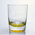 Runde Whiskygläser Wasserglas mit Blasen