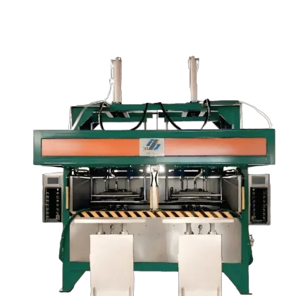 Double-cylinder double-station feeding forming machine