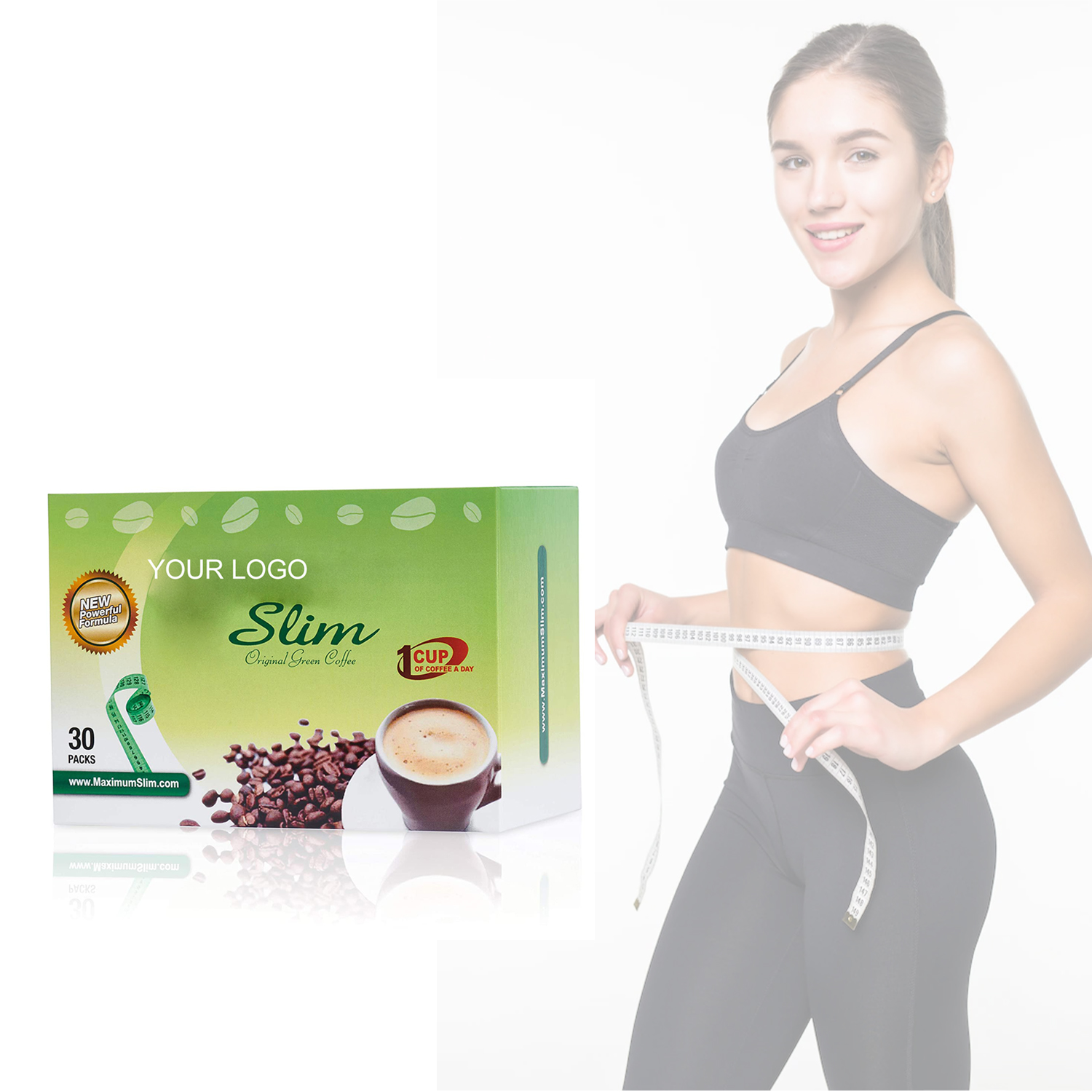 Private Label Natural Ingredient Low Calorie Slim Powder Green Coffee Bean Extract Weight Loss Slimming Green Coffee Powder