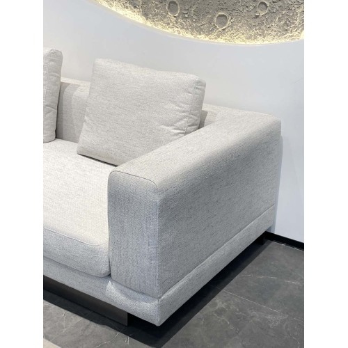 3-местный диван с 5-местным льняным льном премиум-класса