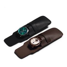 Custom Logo PU Leather Travel Watch Storage Pouch