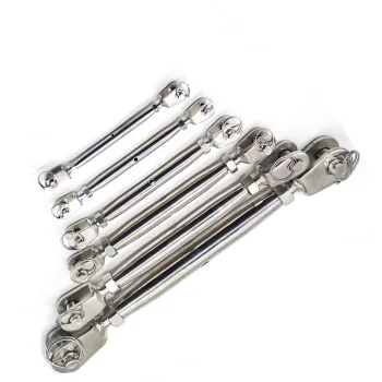 304 Stainless Steel Closed Body Jaw and Jaw Turnbuckles for Adjustable Wire Rope Tensioning in Rigging