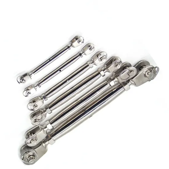 304 Stainless Steel Closed Body Jaw and Jaw Turnbuckles for Adjustable Wire Rope Tensioning in Rigging