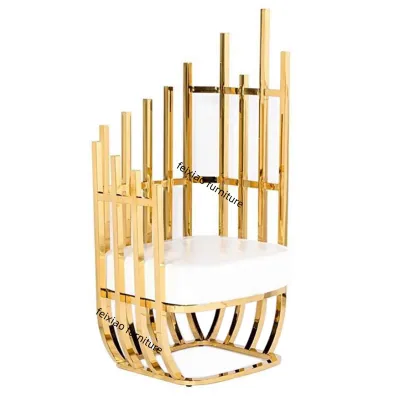 Golden Throne Birdcage Chair for Wedding Banquets and Parties