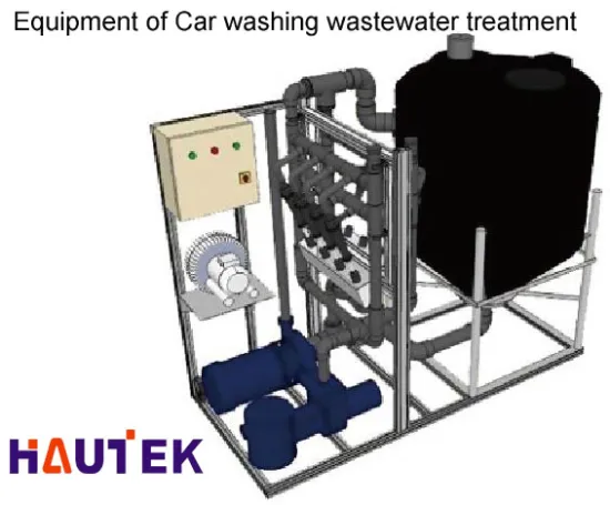 Equipment of Car washing wastewater treatment for reuse