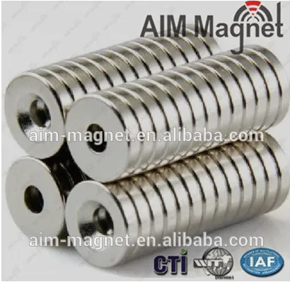 Strong Custom countersunk magnet for cabinet door