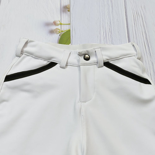 White Little Boy Equestrian Clothing Silicone Breeches