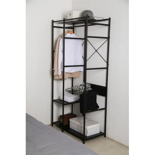 Customized Black Metal Clothing Racks