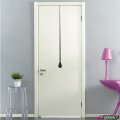 Line Design Single Type White Solid Wooden Door