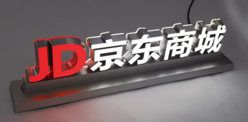Shop counter logo light sign