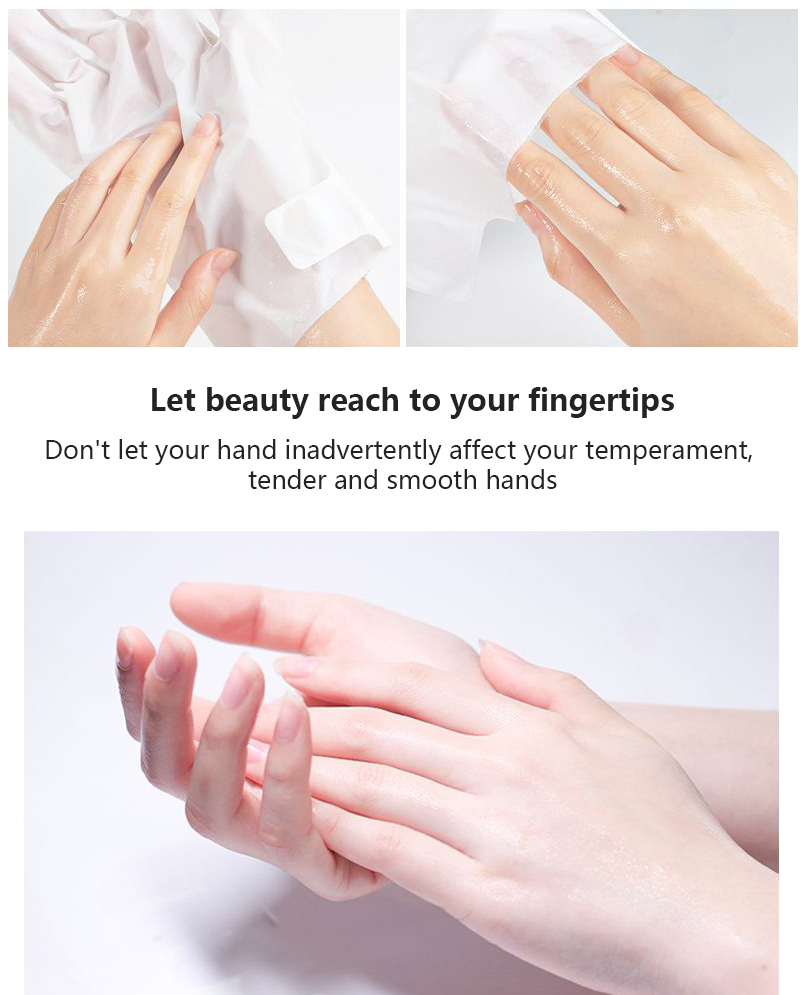 PUTIMI Aloe Exfoliating Hand Mask Gloves Paraffin Wax for Hands Moisturizing Spa Gloves Whitening Anti-Wrinkle Drying Hand Masks