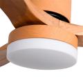 Modern decorative colors wood ceiling fan with light