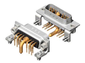 11W1 D-Sub Combo Right Angle High Current Plug