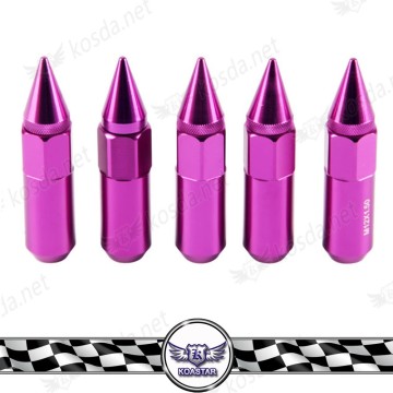 Universal Purple aluminum wheel lug nuts , M12x1.5/1.25 lug nuts for aluminum wheels