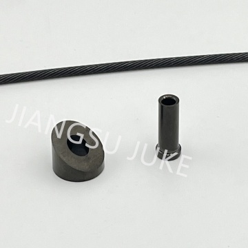 Kit de trilhos de cabo de manga de proteção preta