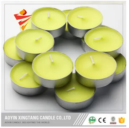 Yellow Tea Lights Candle Hot Sale