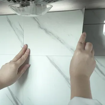 Mobile Tiny House Waterproof PVC Marble Floor Stickers - Anti-Slip and Self-Adhesive