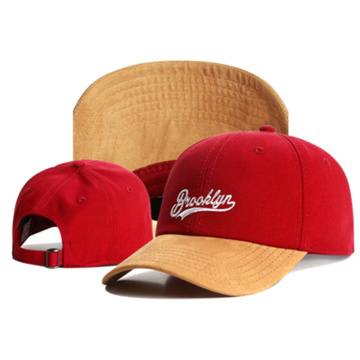 new Brand dad hat BROOKLYN faux suede hip hop red snapback hat for men women adult outdoor casual sun baseball cap bone