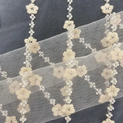 2021 S/S Latest Baby-girl Dress Embroidery Fabric