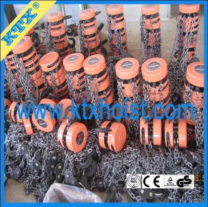 2t/3m Hot selling HSZ manual chain hoists chain pulley blocks manufacturer