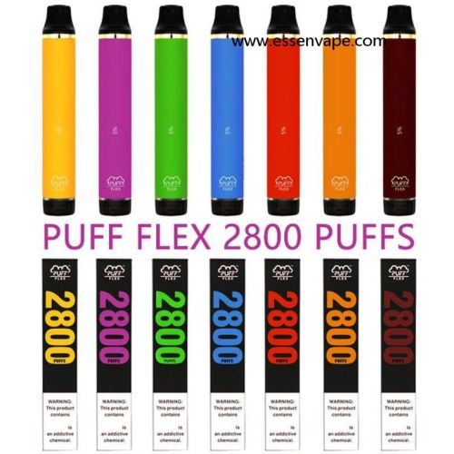 Moda de vape descartável Puff Flex 2800 Puffs